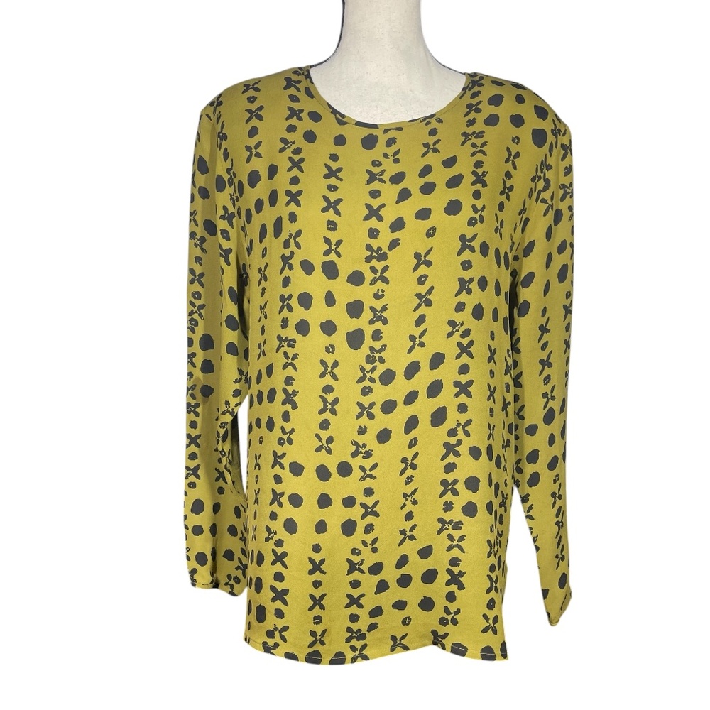 Ann May Silk Print Blouse